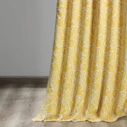 Abstract Misted Yellow Room Darkening Curtain 12 Abstract Misted Yellow Room Darkening Curtain -Chic Curtains Shop BOCH KC16075 36733 3