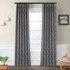 Seville Grey & Silver Room Darkening Curtain