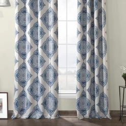 Henna Blue Grommet Room Darkening Curtain -Chic Curtains Shop BOCH KC27C GR 56345 3