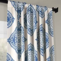 Henna Blue Room Darkening Curtain -Chic Curtains Shop BOCH KC27C 25742 1