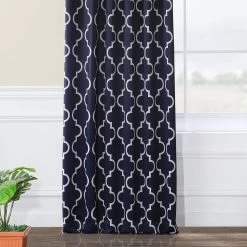 Seville Navy Room Darkening Curtain 13 Seville Navy Room Darkening Curtain -Chic Curtains Shop BOCH KC40F 35130 3