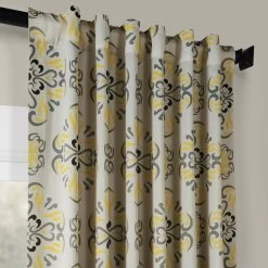 Soliel Yellow Grey Room Darkening Curtain -Chic Curtains Shop BOCH KC41 25637 3