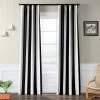 Awning Black & Fog White Striped Room Darkening Curtain -Chic Curtains Shop BOCH KC43 25641