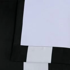 Awning Black & Fog White Striped Room Darkening Curtain -Chic Curtains Shop BOCH KC43 25641 4