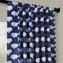 Migaloo Navy Room Darkening Curtain -Chic Curtains Shop BOCH KC52 39706 2