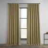 Nomad Tan Textured Faux Linen Room Darkening Curtain 2 Nomad Tan Textured Faux Linen Room Darkening Curtain -Chic Curtains Shop BOCH LN18538 front view