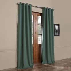 Jadite Grommet Textured Bellino Room Darkening Curtain -Chic Curtains Shop BOCH PL1605 GR 25945 1