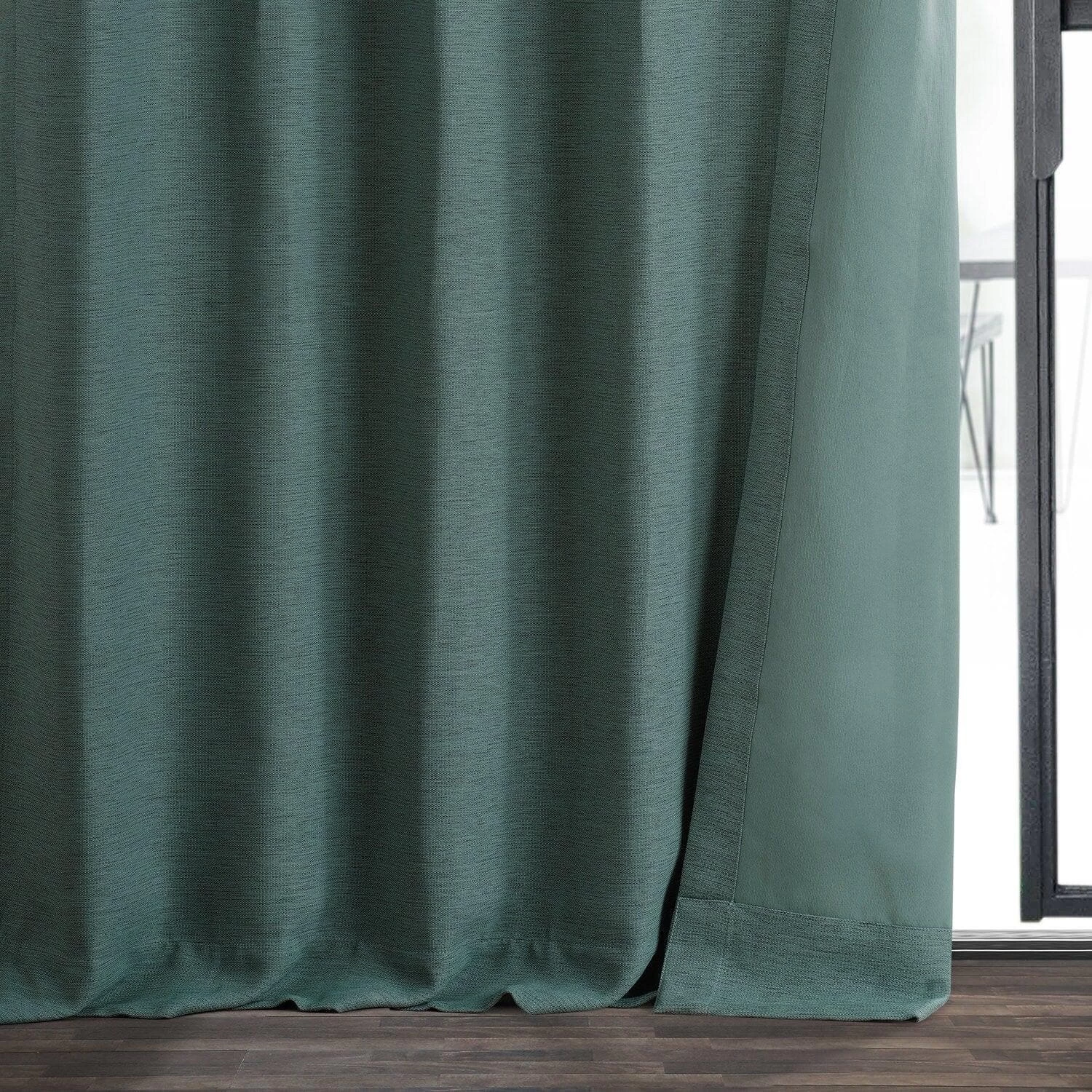 Jadite Textured Bellino Room Darkening Curtain 7 Jadite Textured Bellino Room Darkening Curtain - Image 5