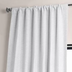 Chalk Off White Textured Bellino Room Darkening Curtain -Chic Curtains Shop BOCH PL1611 41611 3