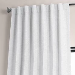 Chalk Off White Textured Bellino Room Darkening Curtain -Chic Curtains Shop BOCH PL1611 41611 4
