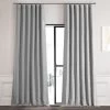 Vista Grey Textured Bellino Room Darkening Curtain -Chic Curtains Shop BOCH PL1701 39733