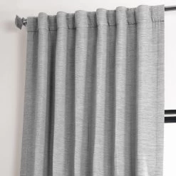 Vista Grey Textured Bellino Room Darkening Curtain -Chic Curtains Shop BOCH PL1701 39733 4