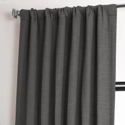 Armour Grey Textured Bellino Room Darkening Curtain -Chic Curtains Shop BOCH PL1804 49011 3