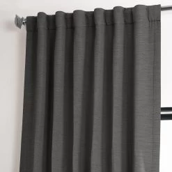 Armour Grey Textured Bellino Room Darkening Curtain -Chic Curtains Shop BOCH PL1804 49011 4