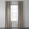 Fog Grey Grommet Textured Cotton Bark Weave Curtain 2 Fog Grey Grommet Textured Cotton Bark Weave Curtain -Chic Curtains Shop BWLK 1854 GR 49114