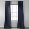 Elegant Navy Textured Cotton Bark Weave Curtain 1 Elegant Navy Textured Cotton Bark Weave Curtain -Chic Curtains Shop BWLK 1857 49107