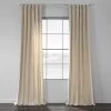 Light Beige Textured Cotton Linen Weave Curtain -Chic Curtains Shop CCLK 1803A 49047