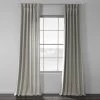Mist Grey Textured Cotton Linen Weave Curtain -Chic Curtains Shop CCLK 1805A 49051