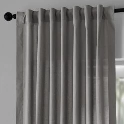 Shady Grey Classic Cotton Curtain Pair (2 Panels) -Chic Curtains Shop CCSH 2004 68811 4