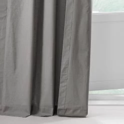 Shady Grey Classic Cotton Curtain Pair (2 Panels) -Chic Curtains Shop CCSH 2004 68811 5
