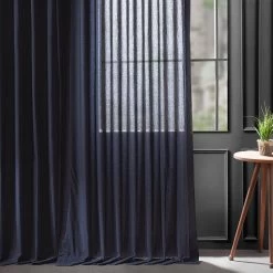 Acai Blue Classic Cotton Curtain Pair (2 Panels) -Chic Curtains Shop CCSH 2006 68813 1
