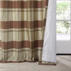 Mallur Ruby Plaid Silk Curtain -Chic Curtains Shop DS MADH1 86084 4
