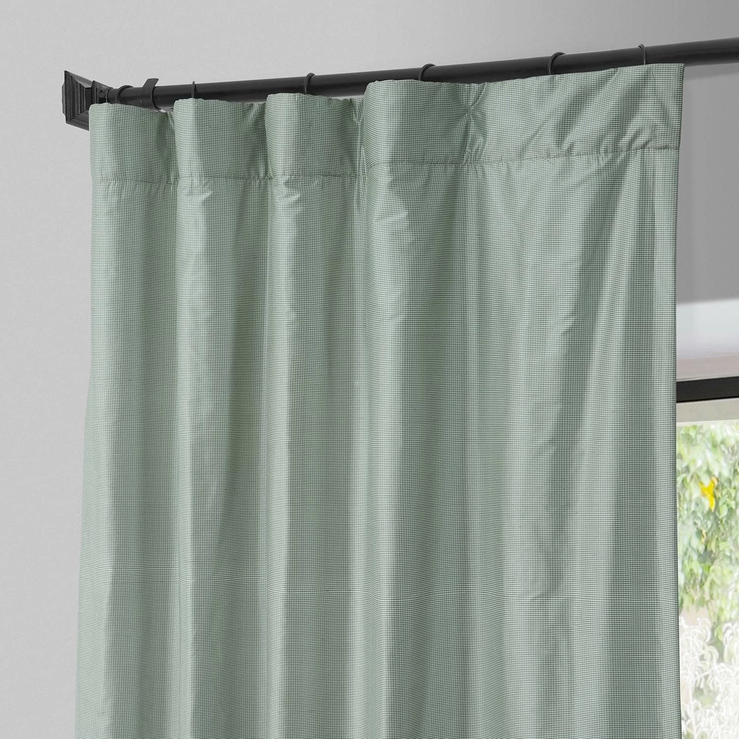 Sirssa Check Silk Curtain 4 Sirssa Check Silk Curtain - Image 2