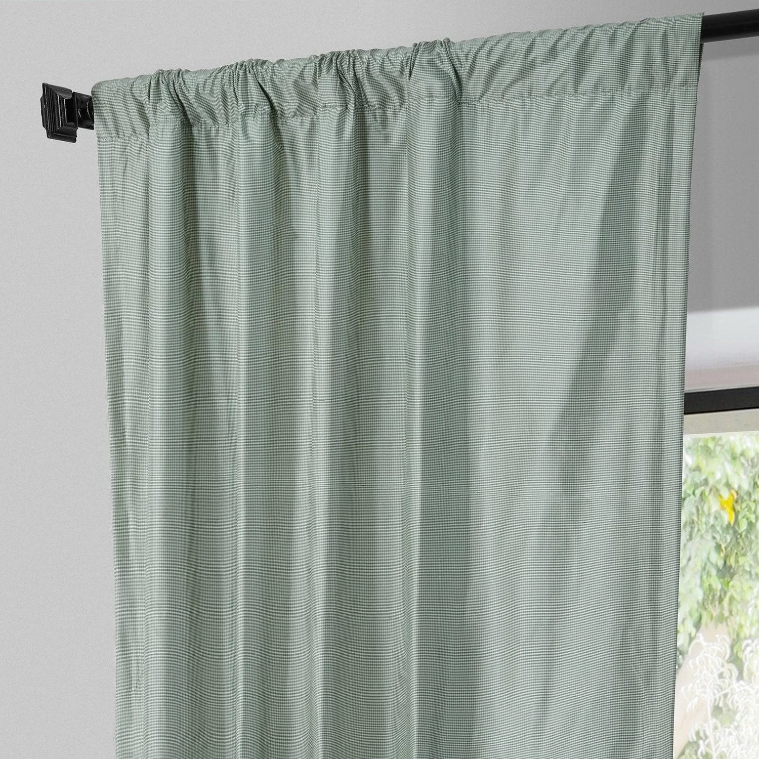 Sirssa Check Silk Curtain 5 Sirssa Check Silk Curtain - Image 3