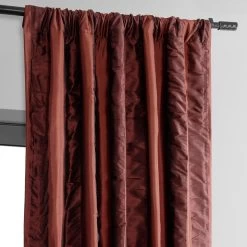 Saltaana Red Striped Silk Curtain 10 Saltaana Red Striped Silk Curtain -Chic Curtains Shop DS MRJSTK5006 98114 2