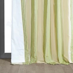 Aamani Green Yellow Striped Silk Curtain 11 Aamani Green Yellow Striped Silk Curtain -Chic Curtains Shop DS MRJSTK5041 98122 4