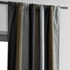 Manna Multi Striped Silk Curtain -Chic Curtains Shop DS MRJSTK5050 98124 2