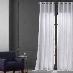 Prime White Grommet Dune Textured Cotton Curtain Pair (2 Panels) -Chic Curtains Shop DTCC 20801 GR 74965