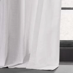 Prime White Grommet Dune Textured Cotton Curtain Pair (2 Panels) -Chic Curtains Shop DTCC 20801 GR 74965 4