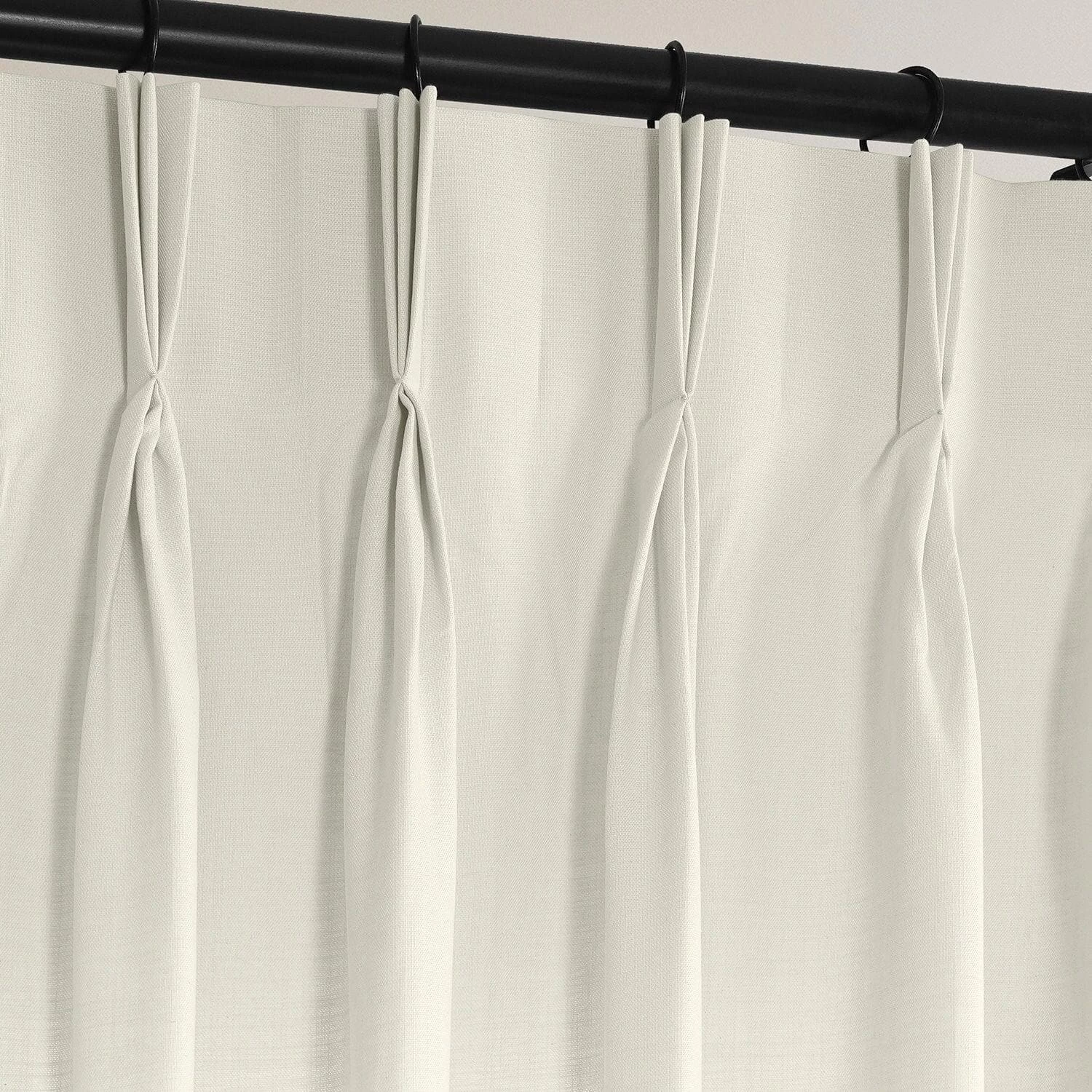 Supreme Cream French Pleat Dune Textured Cotton Curtain 5 Supreme Cream French Pleat Dune Textured Cotton Curtain - Image 3