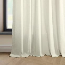 Supreme Cream French Pleat Dune Textured Cotton Curtain 12 Supreme Cream French Pleat Dune Textured Cotton Curtain -Chic Curtains Shop DTCC 20802 FP 98279 3
