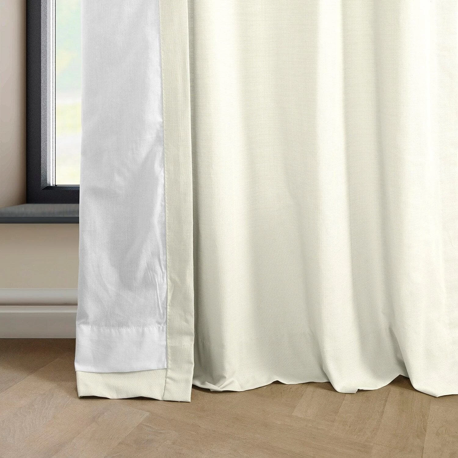 Supreme Cream French Pleat Dune Textured Cotton Curtain 6 Supreme Cream French Pleat Dune Textured Cotton Curtain - Image 4