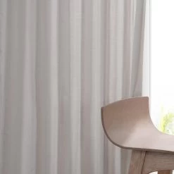 Supreme Cream Grommet Dune Textured Cotton Curtain Pair (2 Panels) 12 Supreme Cream Grommet Dune Textured Cotton Curtain Pair (2 Panels) -Chic Curtains Shop DTCC 20802 front view b