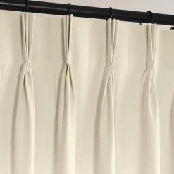 Fable Beige French Pleat Dune Textured Cotton Curtain -Chic Curtains Shop DTCC 20803 FP 98280 2