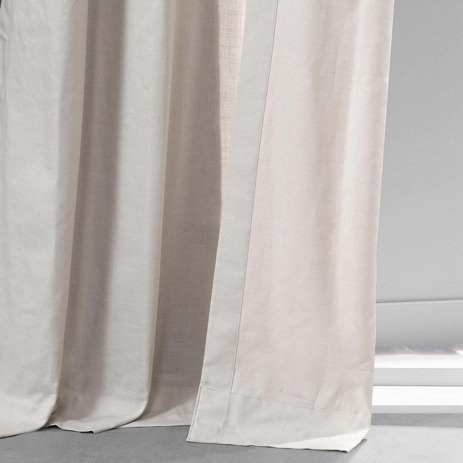 Fable Beige Grommet Dune Textured Cotton Curtain Pair (2 Panels) 5 Fable Beige Grommet Dune Textured Cotton Curtain Pair (2 Panels) - Image 3