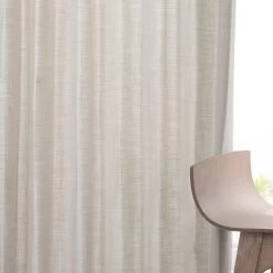 Fable Beige Grommet Dune Textured Cotton Curtain Pair (2 Panels) 12 Fable Beige Grommet Dune Textured Cotton Curtain Pair (2 Panels) -Chic Curtains Shop DTCC 20803 front view b