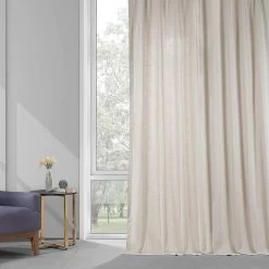 Fable Beige Dune Textured Cotton Curtain Pair (2 Panels) -Chic Curtains Shop DTCC 20803 74963