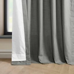 Dark Grey French Pleat Dune Textured Cotton Curtain -Chic Curtains Shop DTCC 21111 FP 98283 4