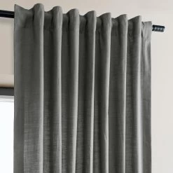Dark Grey Dune Textured Cotton Curtain Pair (2 Panels) 10 Dark Grey Dune Textured Cotton Curtain Pair (2 Panels) -Chic Curtains Shop DTCC 21111 94409 3