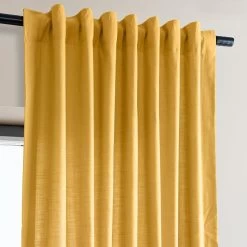 Ochre Dune Textured Cotton Curtain Pair (2 Panels) -Chic Curtains Shop DTCC 21112 94410 3
