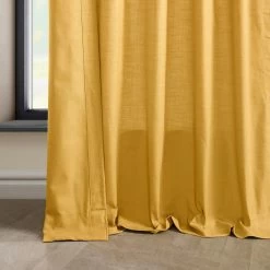 Ochre Dune Textured Cotton Curtain Pair (2 Panels) -Chic Curtains Shop DTCC 21112 94410 4