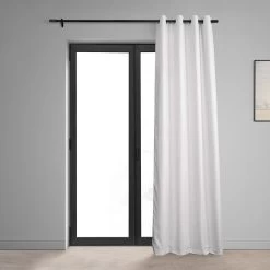 Prime White Grommet Dune Textured Cotton Hotel Blackout Curtain -Chic Curtains Shop DTCC BO20801 GR.8AA