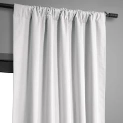 Prime White Dune Textured Cotton Hotel Blackout Curtain -Chic Curtains Shop DTCC BO20801.7C