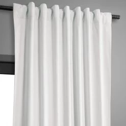 Prime White Dune Textured Cotton Hotel Blackout Curtain -Chic Curtains Shop DTCC BO20801.7D