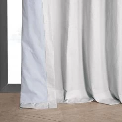 Prime White Dune Textured Cotton Hotel Blackout Curtain -Chic Curtains Shop DTCC BO20801.7H