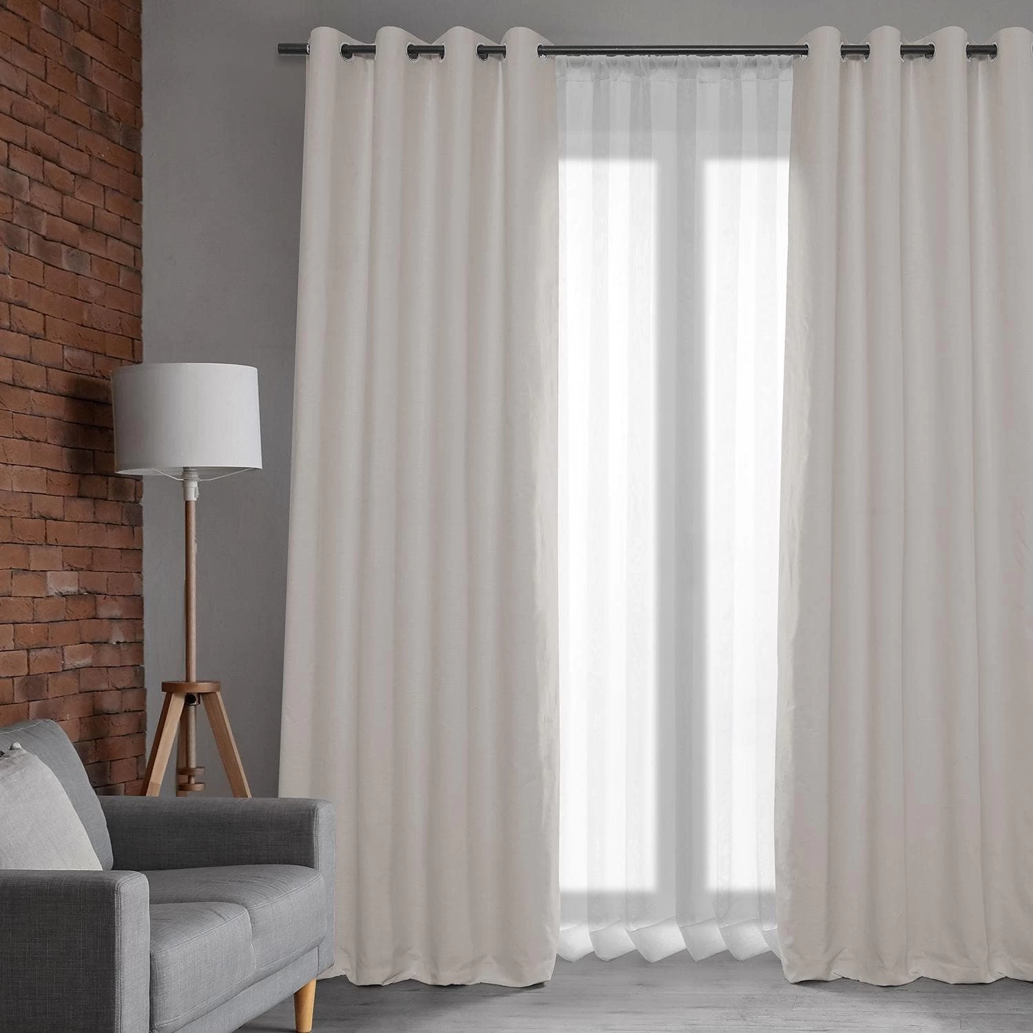 Supreme Cream Grommet Dune Textured Cotton Hotel Blackout Curtain 8 Supreme Cream Grommet Dune Textured Cotton Hotel Blackout Curtain - Image 6